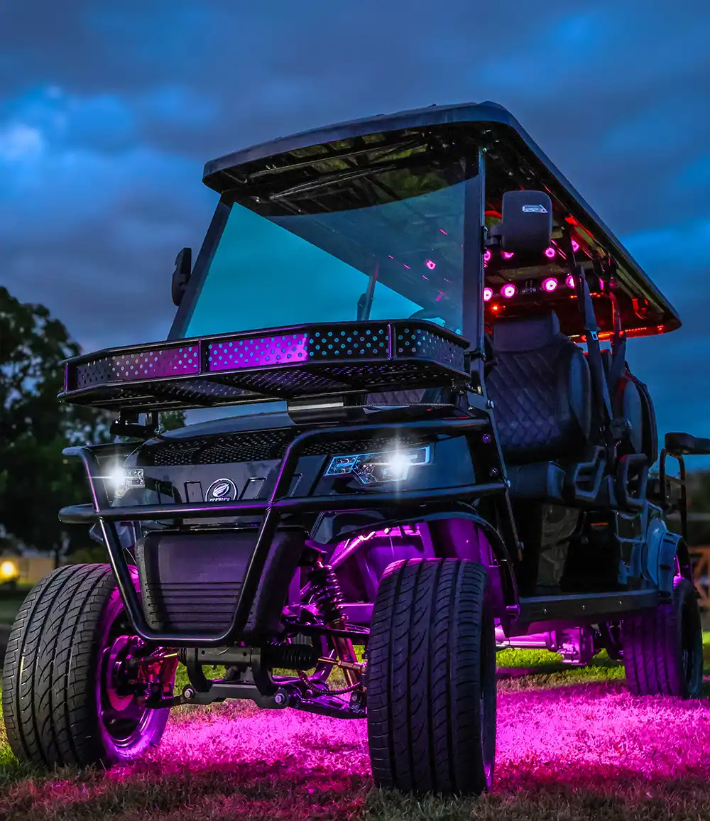 Custom golf cart design process