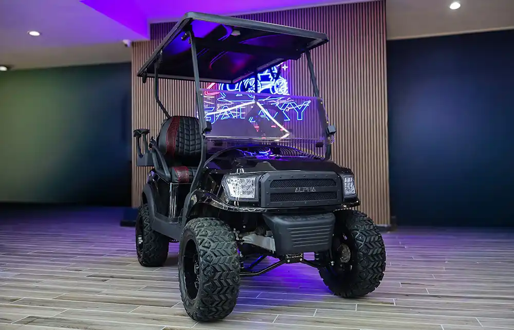 preowned 2017 Black Club Car with Alpha Body Kit