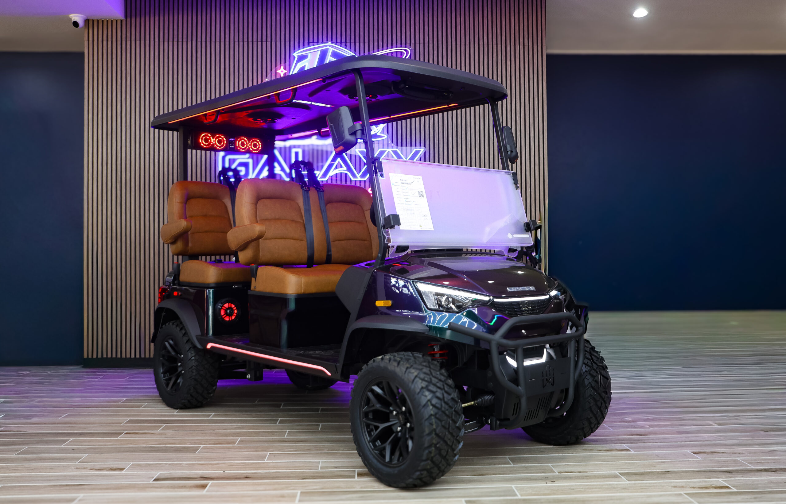 2026 DACH Apollo Gen 2 4 Seater Chameleon electric golf cart with Walnut seats