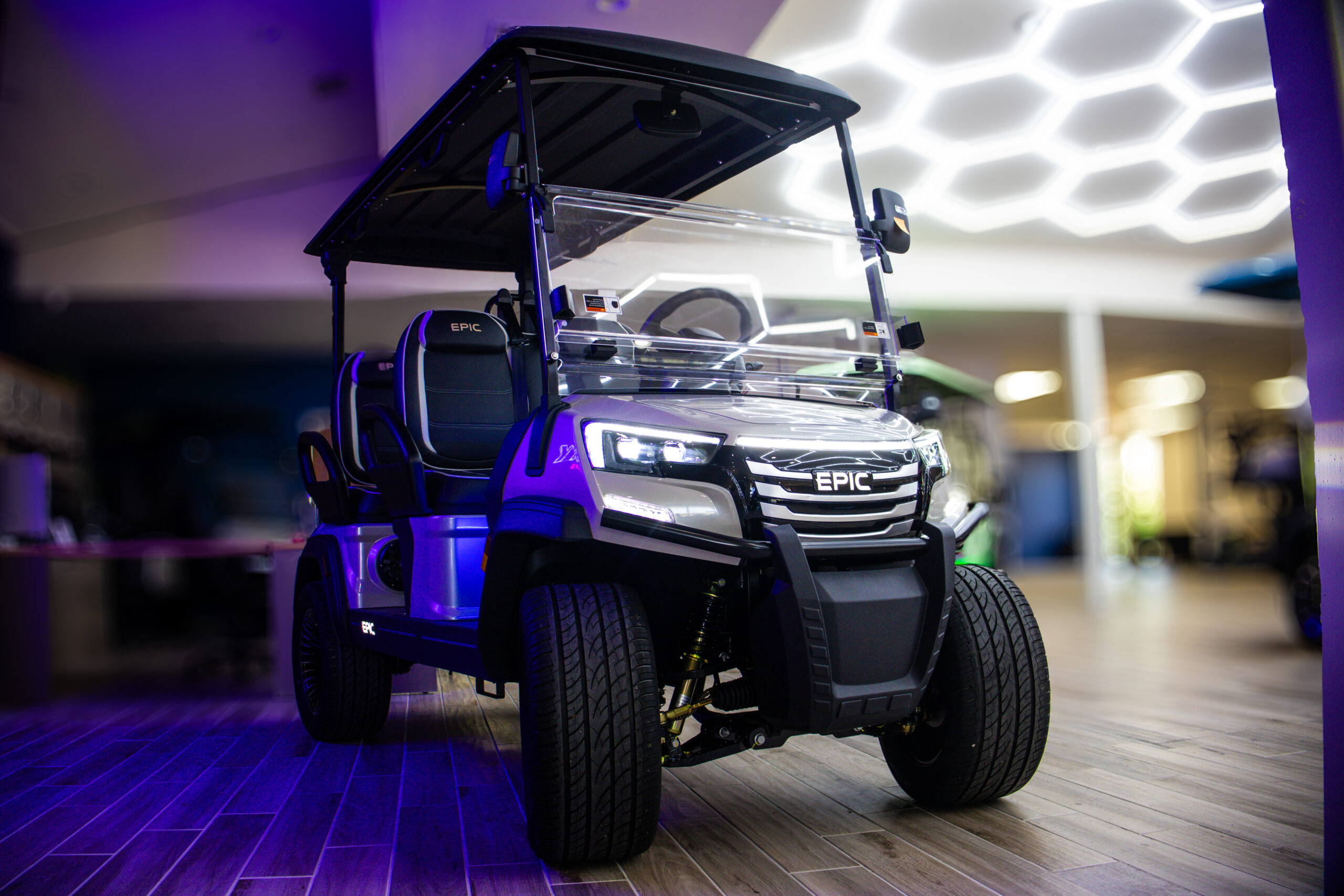 2026 White Pearl Epic E40FX Golf Cart/LSV - Image 3