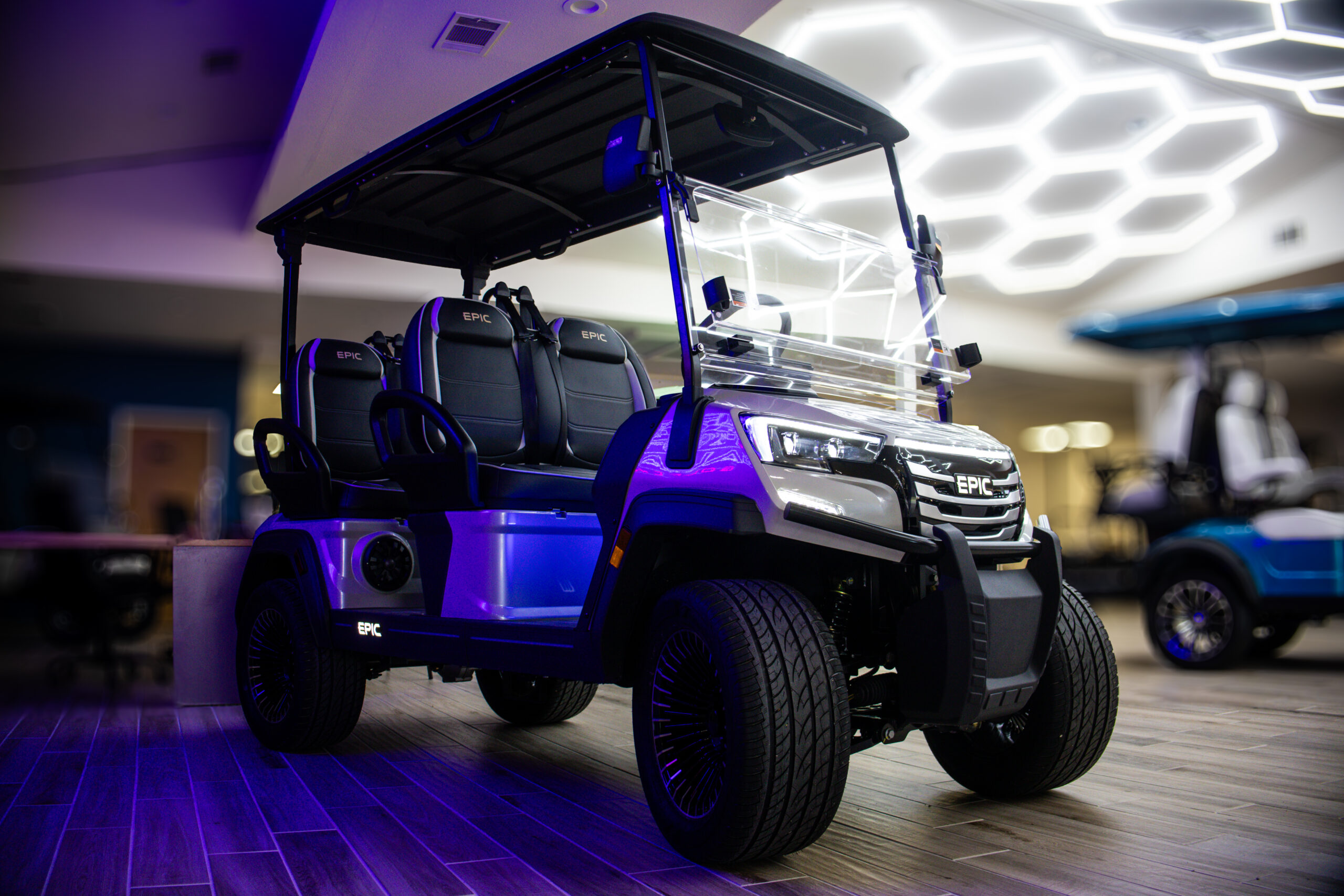 2026 White Pearl Epic E40FX Golf Cart/LSV - Image 2