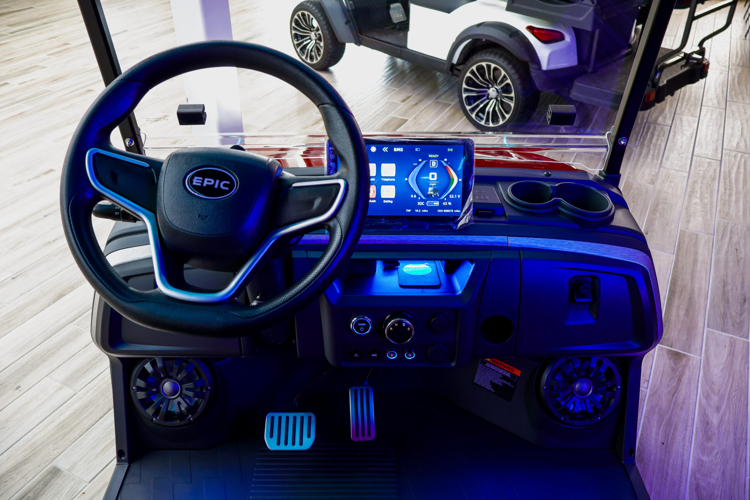 2026 Burgundy Epic E40FX Golf Cart/LSV - Image 5