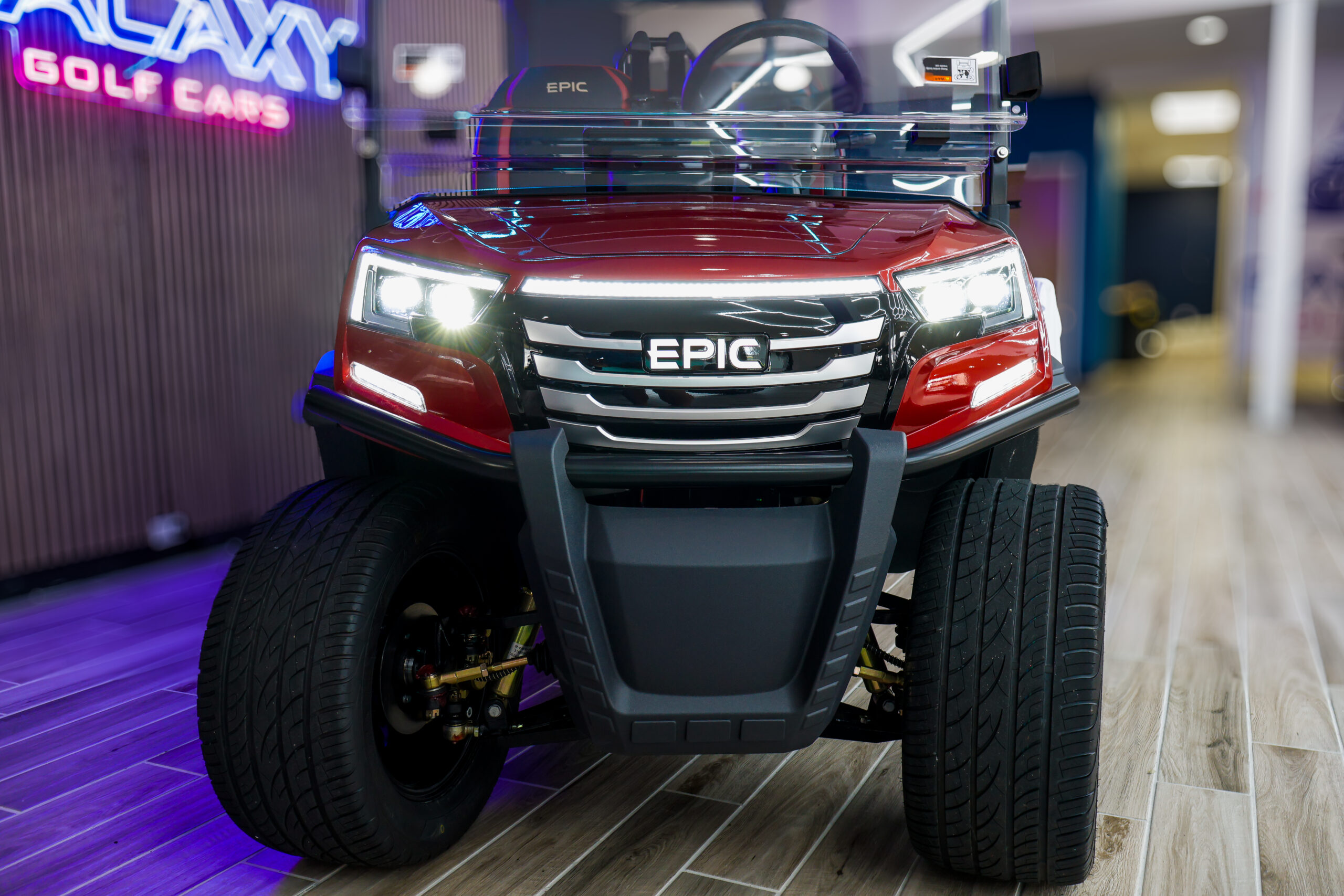 2026 Burgundy Epic E40FX Golf Cart/LSV - Image 4