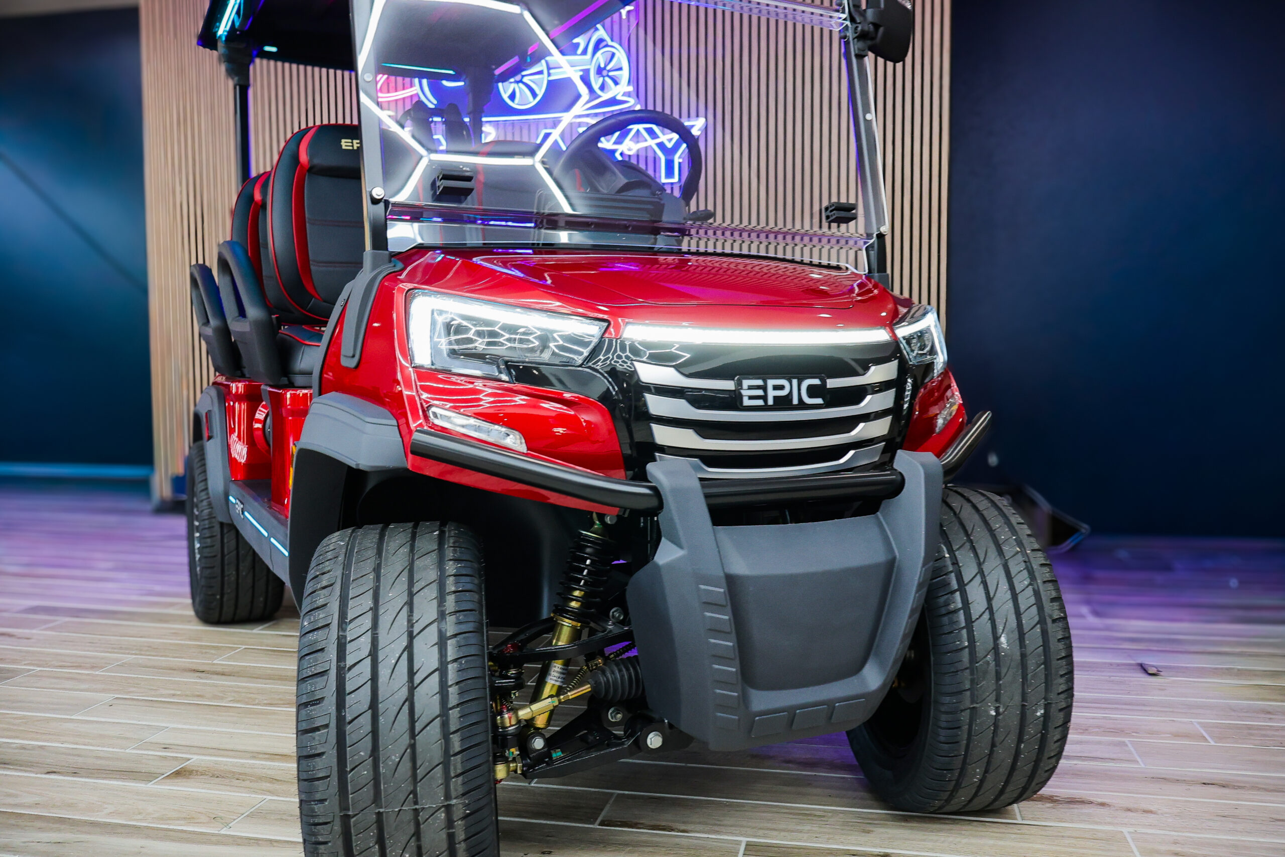 2026 Burgundy Epic E40FX Golf Cart/LSV - Image 3