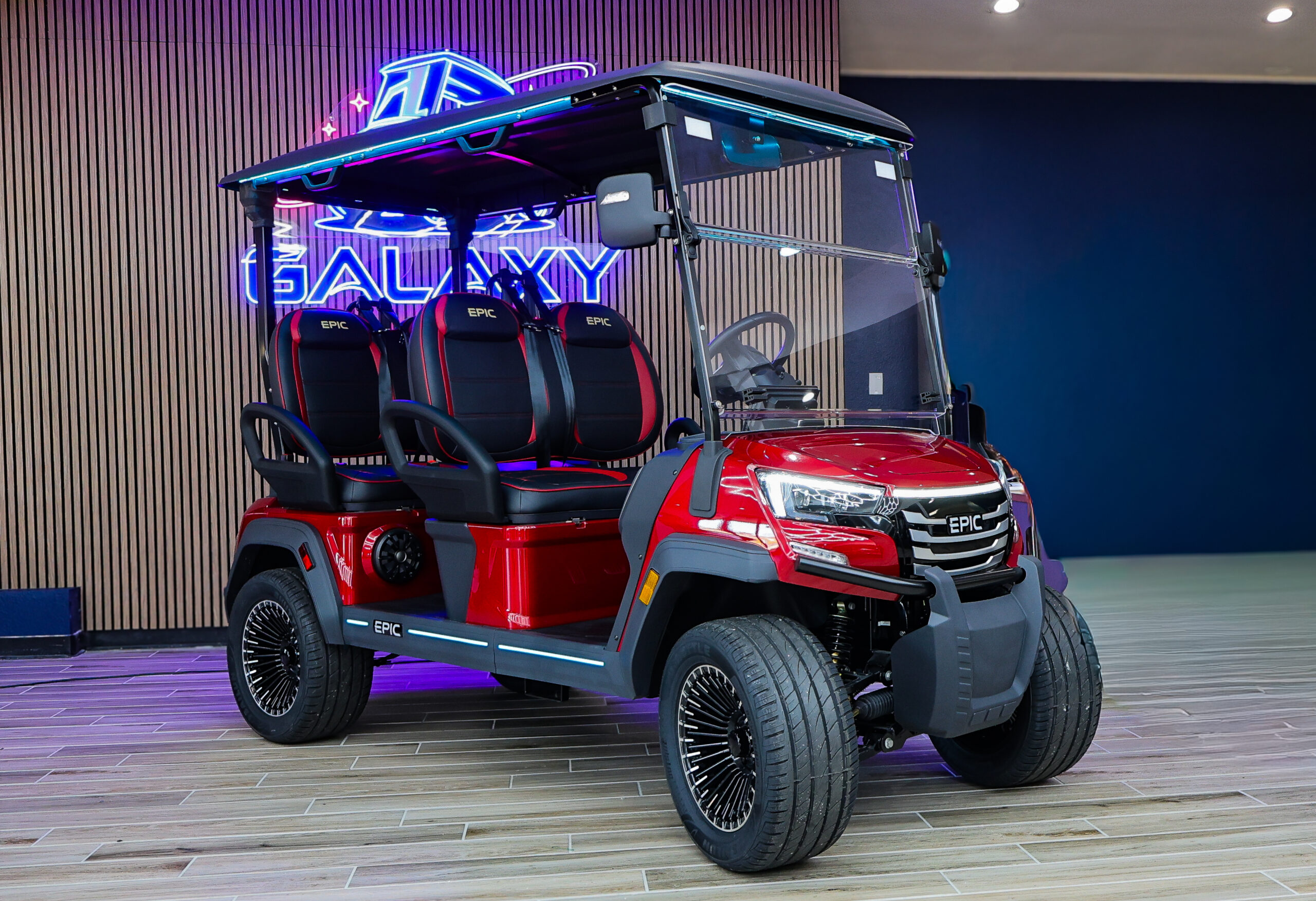 2026 Burgundy Epic E40FX Golf Cart/LSV - Image 2
