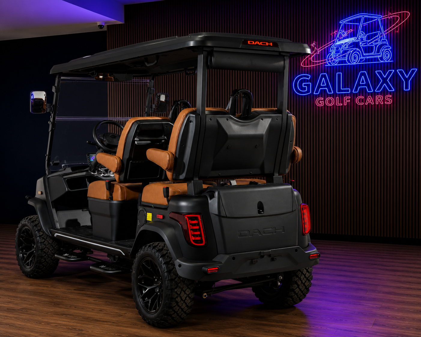 2026 Matte Black & Walnut Dach Apollo Gen 2 Golf Cart/LSV - Image 2
