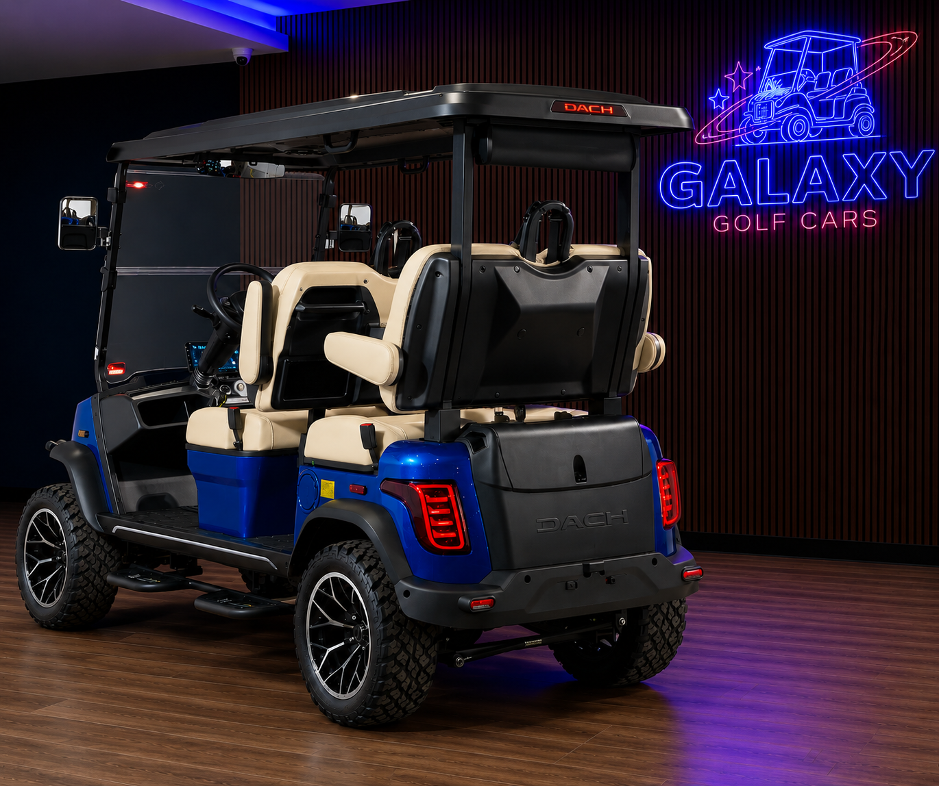 2026 Blue & Beige Dach Apollo Gen 2 Golf Cart/LSV - Image 2