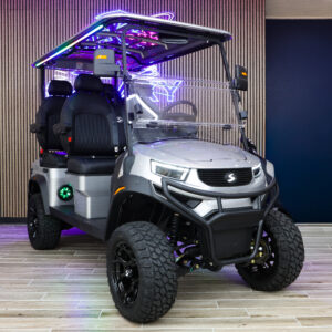 2027 SIVO Edge 4 Seater Lifted silver electric golf cart