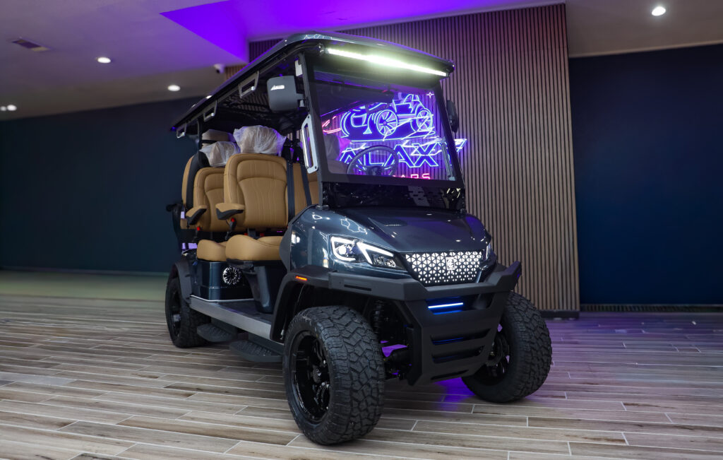 2026 Dark Sky Metallic Conquest Carts Model S60L (Peanut Butter Seats)