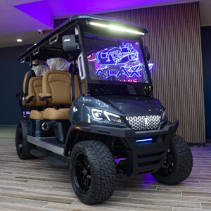 2026 Dark Sky Metallic Conquest Carts Model S60L (Peanut Butter Seats)